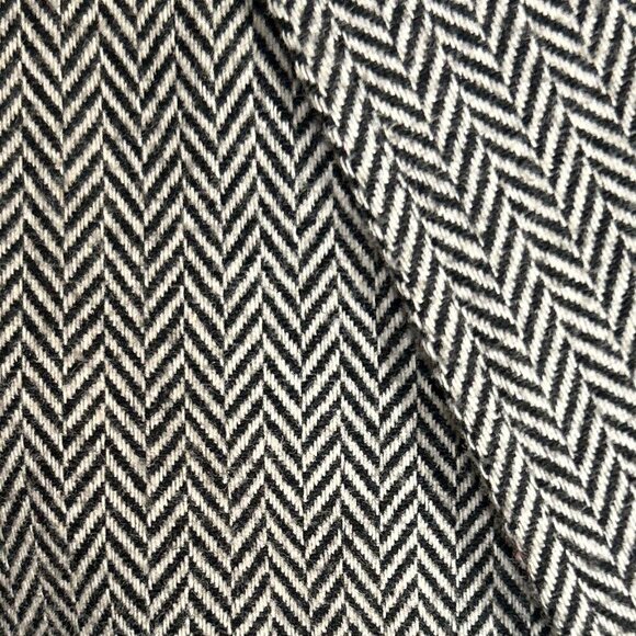 Russ Vintage SZ 12 Black herringbone 2 pc.suit office interview timeless 80's - Picture 15 of 15